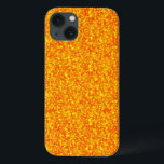 Orange Glitter And Sparkles Pattern iPhone 13 Case<br><div class="desc">Elegant orange tones retro glitter and sparkles.</div>