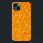 Orange Glitter And Sparkles Pattern iPhone 13 Case<br><div class="desc">Elegant orange tones retro glitter and sparkles.</div>