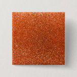 Orange glitter pinback button