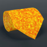 Orange Glitter & Sparkles Neck Tie<br><div class="desc">Orange glitter and sparkles background pattern.</div>