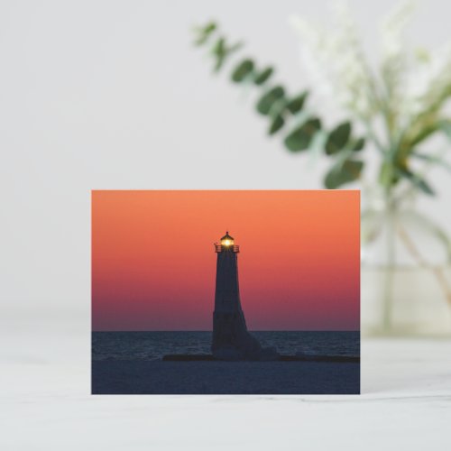 Orange Glow in Frankfort Postcard