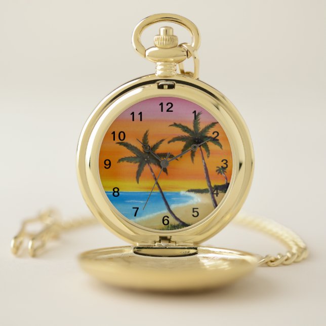 Orange Glow Pocket Watch (Inside)