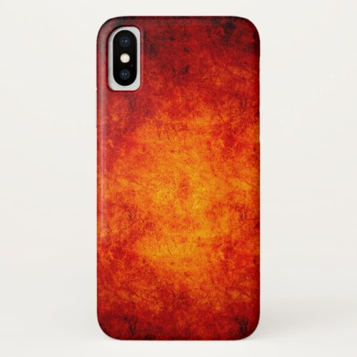 Orange glowing rock iPhone XS case