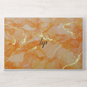orange gold glitter marble HP EliteBook 850  Laptop Skin