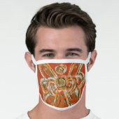 Orange Gold Guardian Angel Art Custom Face Mask (Worn Him)