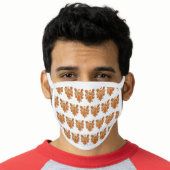 Orange Gold Guardian Angel Art Custom Face Masks (Worn Him)