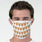Orange Gold Guardian Angel Art Custom Face Masks (Worn Him)