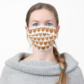 Orange Gold Guardian Angels Art Custom Face Masks (Worn)