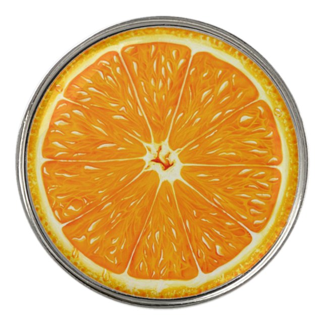 ORANGE GOLF BALL MARKER (Front)