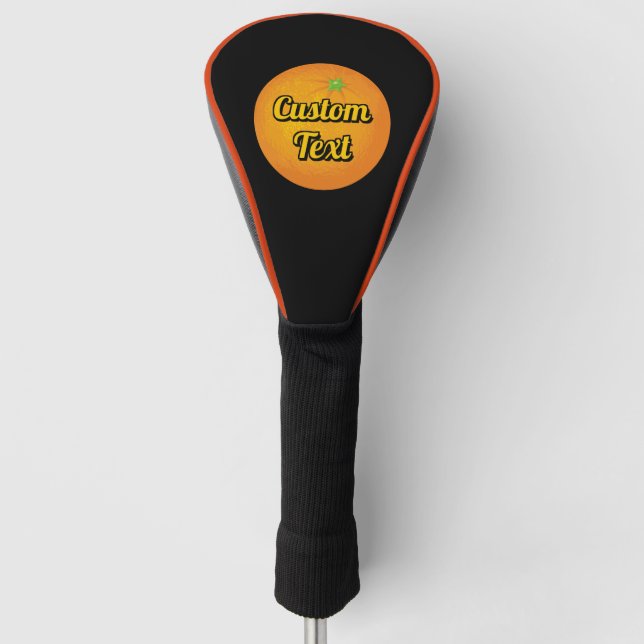 Orange Golf Head Cover (Front)