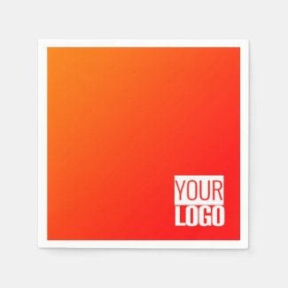 orange  gradient  add logo napkins