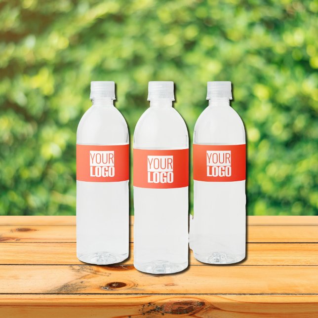 orange  gradient  add logo  water bottle label (Creator Uploaded)