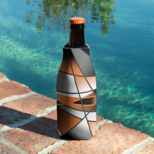 Orange Gradient Color Fill Mechanical Design  Bottle Cooler