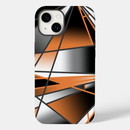 Orange Gradient Color Fill Mechanical Design  Case_Mate iPhone 14 Case