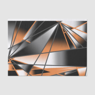 Orange Gradient Color Fill Mechanical Design  Tissue Paper