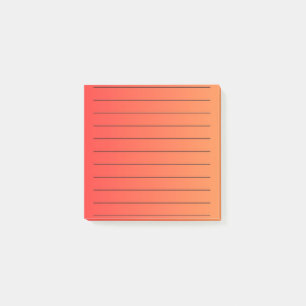Orange Gradient Elegant Stationery Vibrant Post-it Notes