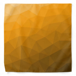 Orange gradient geometric mesh pattern bandana