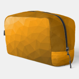 Orange gradient geometric mesh pattern dopp kit