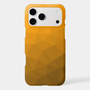 Orange gradient geometric mesh pattern iPhone 17 pro max case