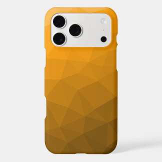 Orange gradient geometric mesh pattern iPhone 17 pro max case
