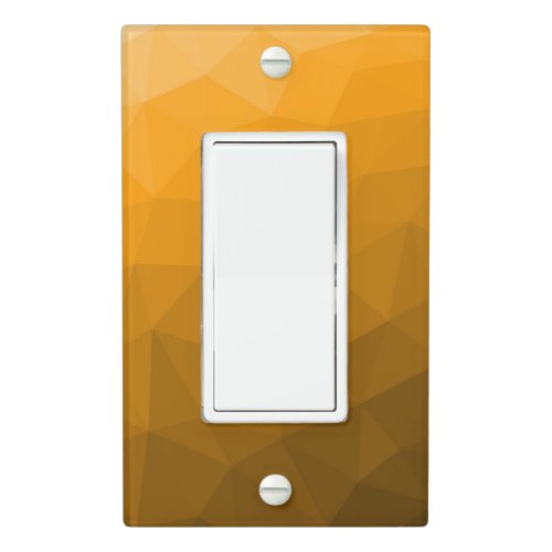 Orange gradient geometric mesh pattern light switch cover