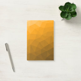 Orange gradient geometric mesh pattern post-it notes