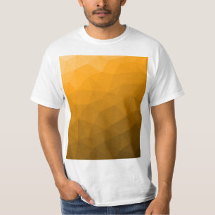 Orange gradient geometric mesh pattern T-Shirt