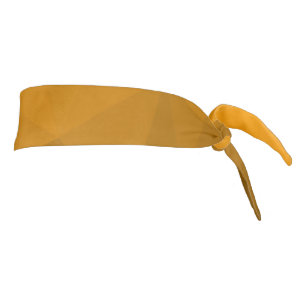 Orange gradient geometric mesh pattern tie headband