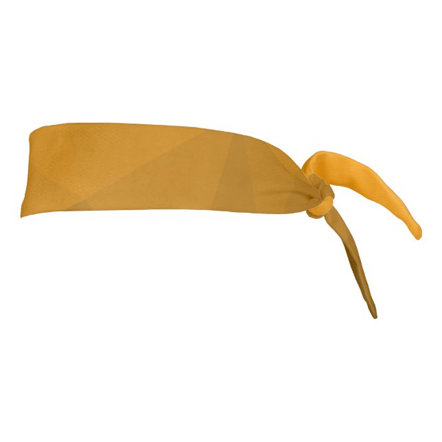 Orange gradient geometric mesh pattern tie headband (Rotate 90)