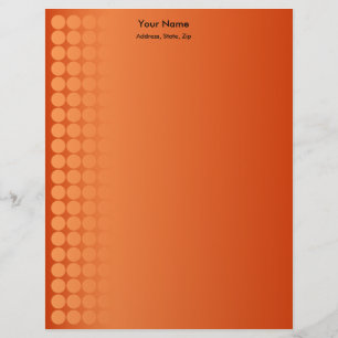 Orange gradient spots letterhead
