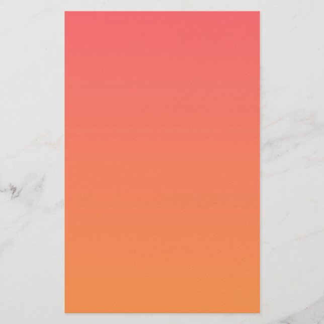 Orange Gradient Stationery (Front)