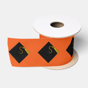 Orange Graduation Satin Ribbon