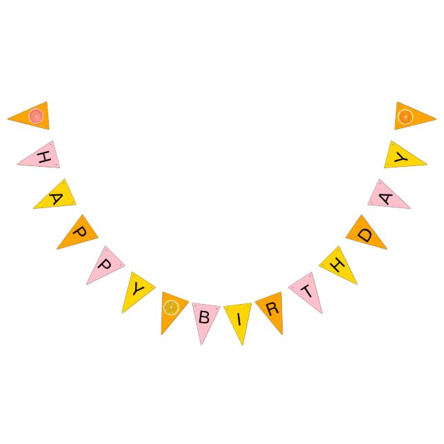 Orange, Grapefruit and Lemon Bunting Flags (All)
