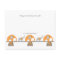 Orange Gray elephants book baby shower thank you