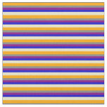 Orange, Gray, Purple, Blue, Pale Goldenrod Stripes Fabric