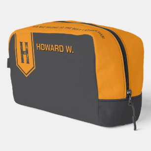 Orange Gray Toiletry bag for Man/Father