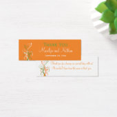 Orange, Green, and White Floral Favor Tag (Desk)