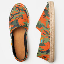 Orange Green Black Hunting Camo Camouflage