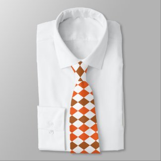 Orange Green Diamond Geometric Pattern 
