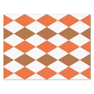 Orange Green Diamond Geometric Pattern
