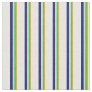 Orange, Green, Gray, Midnight Blue, Mint Cream Fabric