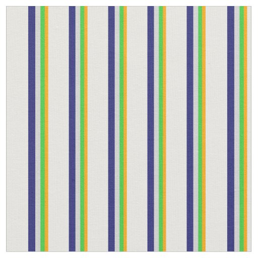 Orange, Green, Gray, Midnight Blue, Mint Cream Fabric