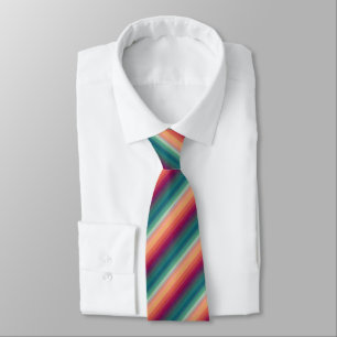 Orange Green Ombre Neck Tie
