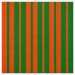 Orange Green Stylish Stripes Pattern Design  Fabric