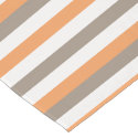 Orange, grey, white modern thin Lines Fall Trend Short Table Runner