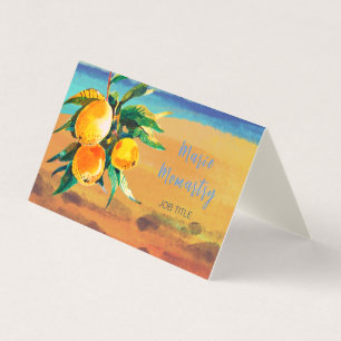 Orange grove business card