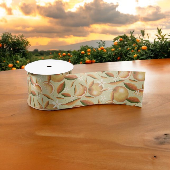 Orange Grove mint  Satin Ribbon (Creator Uploaded)