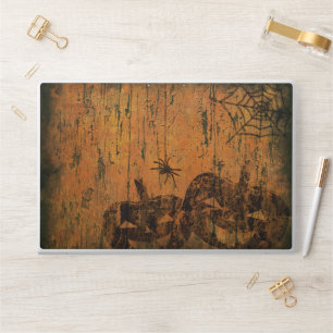 Orange Grunge halloween background HP Laptop Skin