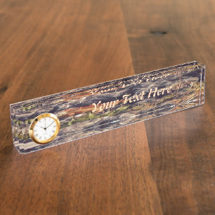 Orange Guana Art Desk Name Plate