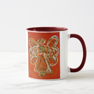Orange Guardian Angel Mug or Cup